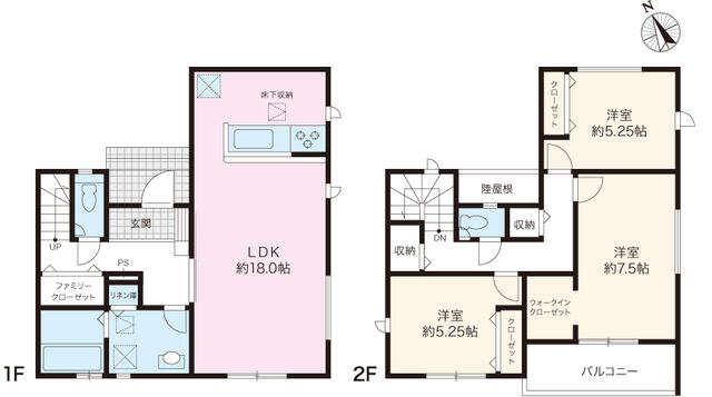 【間取り】 | （商談中）新築住宅　高知市高見町２期② | 2号棟