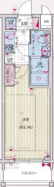 エスライズ日本橋の間取り