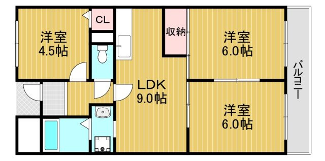 茱萸木壱番館の間取り