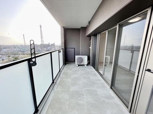 熊本市東区尾ノ上４丁目の賃貸マンションのバルコニー