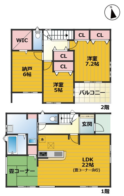 FIRSTTOWN第5守山区鳥羽見｜名古屋市の戸建ならホームアップの間取り