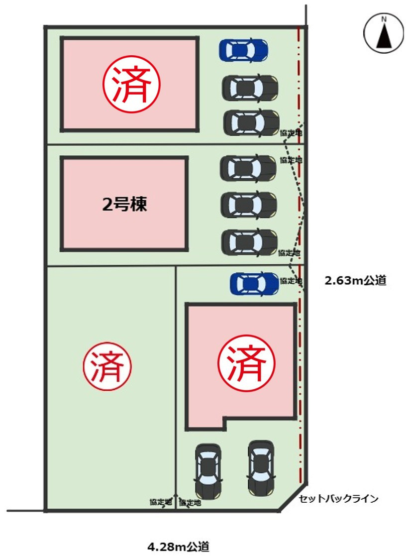 FIRSTTOWN第5守山区鳥羽見｜名古屋市の戸建ならホームアップの区画図