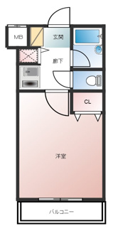【間取り】 | シャトラン弓木壱番館