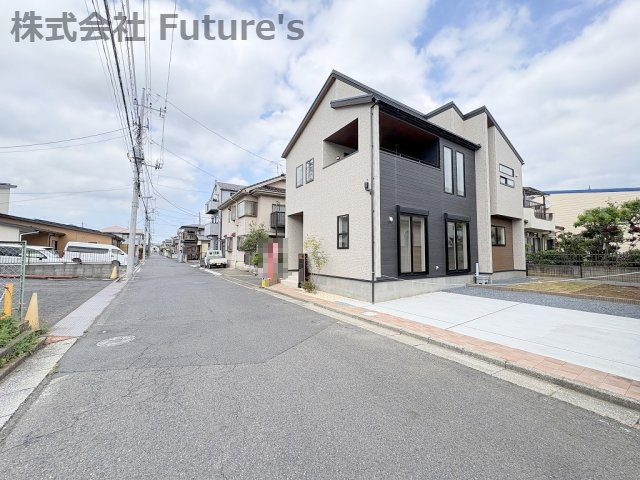 三郷市早稲田6丁目　新築戸建　全1棟の前面道路含む現地写真|前面道路含む現地写真です。