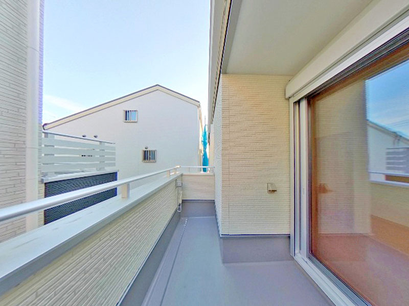 羽束師古川町【３５区画】２４号地のバルコニー