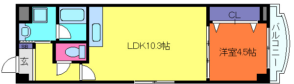 メルフィール岡本の間取り
