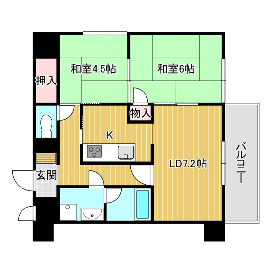 【間取り】 | ユーロハイツ住吉