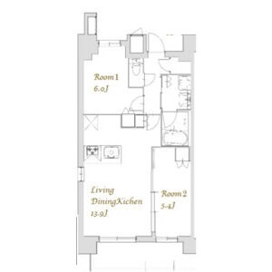 台東区清川２丁目の賃貸マンションの間取り