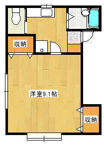 新潟市北区太夫浜新町２丁目のアパートの間取り
