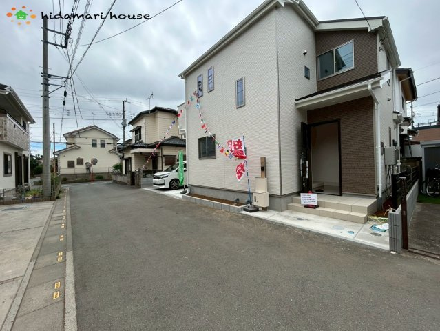 北本市中丸5丁目②　新築戸建　ハートフルタウン01の前面道路含む現地写真