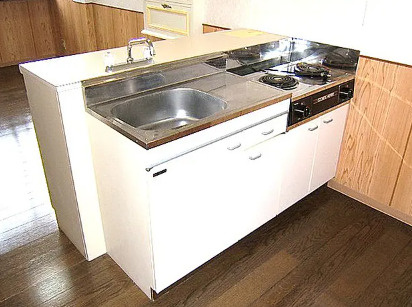 新潟県新潟市東区　1棟アパートのキッチン