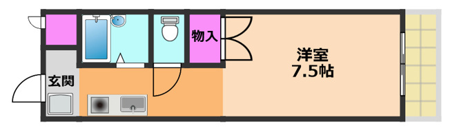 【間取り】 | アゼリア2号館