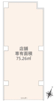 【間取り】 | ダイアパレス東青梅 1階　売店舗