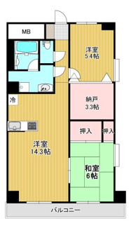 【間取り】 | セントレアカマⅡ