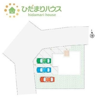 【区画図】 | 結城市新福寺1丁目 　新築戸建　1号棟 | 北西角地につき日当たり良好☆