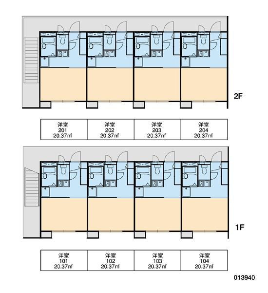 レオパレスｆｕｊｉの区画図