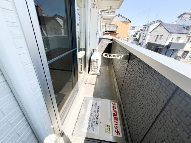 コモド伊勢崎Ⅱのバルコニー