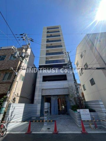 リンクハウス北梅田の外観|外観は落ち着いています