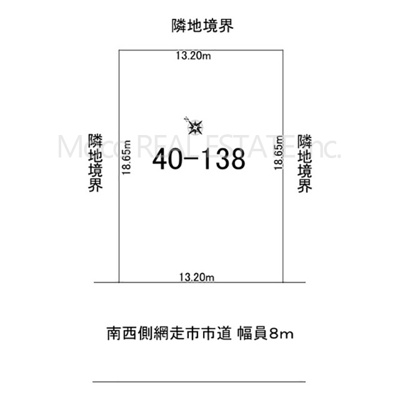 【区画図】 | 網走市駒場南中古住宅