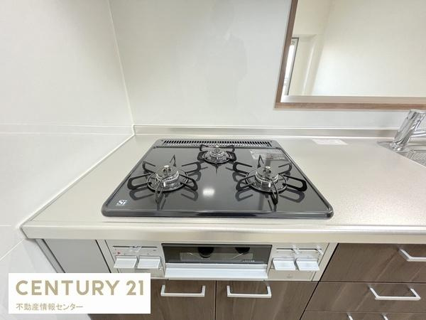 【キッチン】 | パークハイツ千島 | 便利な3口コンロのキッチン！