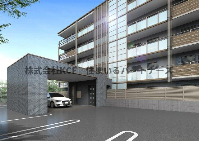 サクセス東櫛原のエントランス|こちら、外観パースです