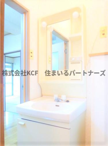 千本杉コーポの洗面所|広い洗面スペース