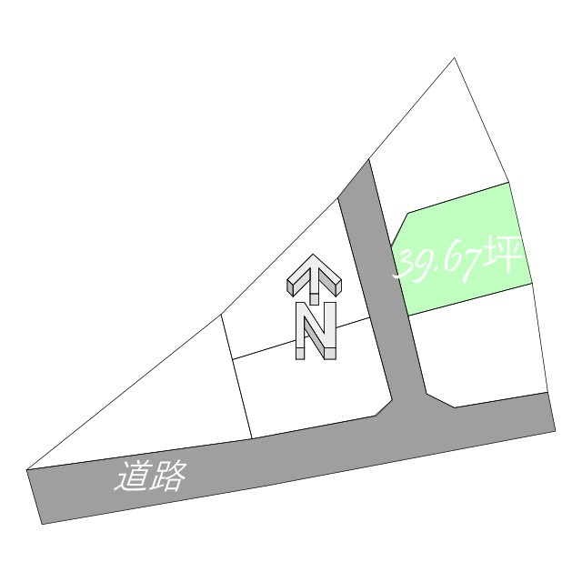 鷹子町のおトチ6号地　松山市鷹子町売土地