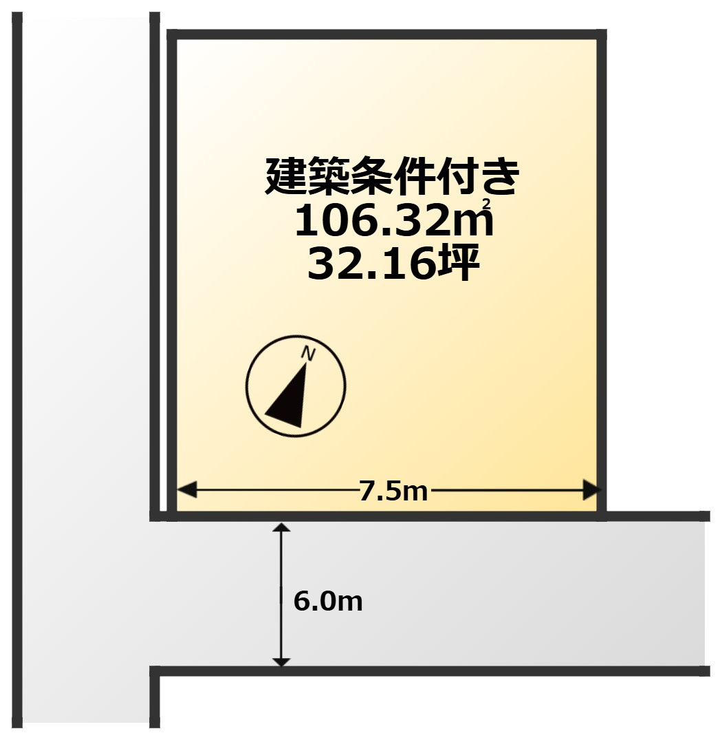 COLORSグリーンヒル 京都市西京区牛ケ瀬奥ノ防町 限定1区画の区画図