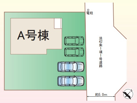 加古川市新神野1丁目の区画図