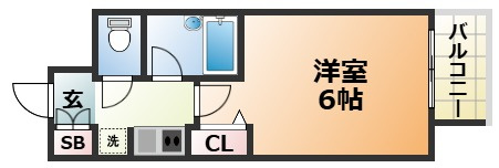 エスリード三宮第3の間取り