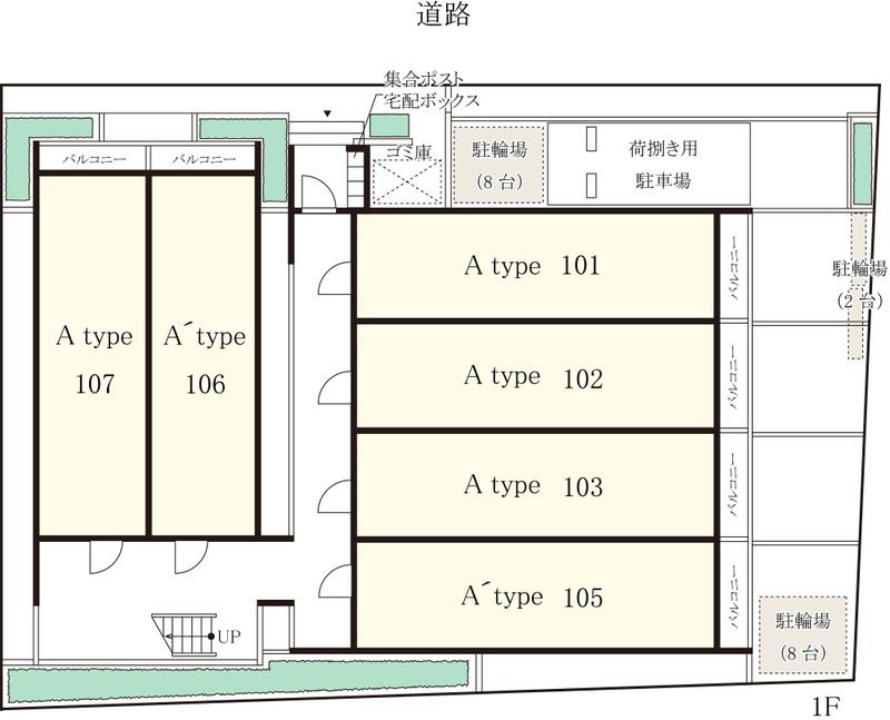 リブリ・dolce Kunitachiの区画図