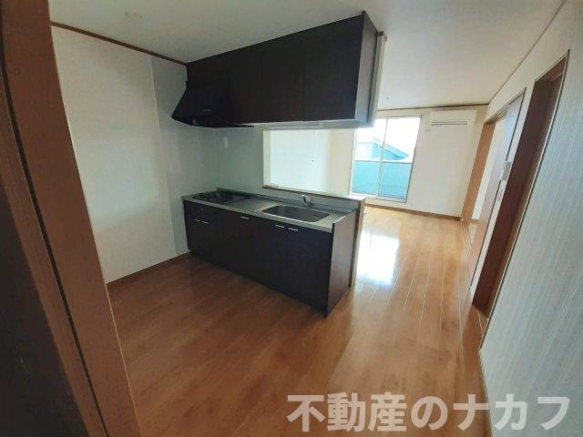 宇城市松橋町松橋の一棟アパートのキッチン|202号室