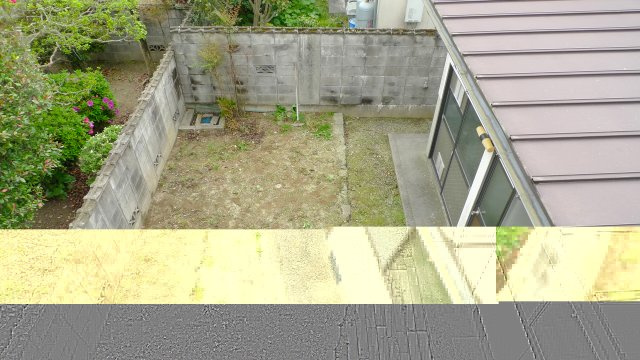 高岡町　戸建ての庭
