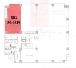 WAKITA堺筋本町ビルの区画図