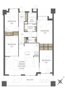 【間取り】アーバンパレス春日一の谷LAKE AVENUE 