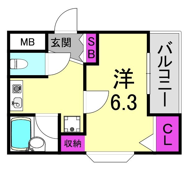 ドム北口の間取り