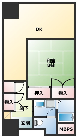 【間取り】 | 中銀ライフケア熱海梅園台１６号館　５階