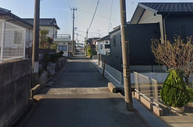 【新築戸建】　いわき市四倉町9期　限定1棟の前面道路含む現地写真|北側5.6ｍの前面道路