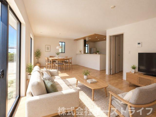 【新築戸建】　【オール電化】　いわき市平下平窪6期の外観|造成中です。