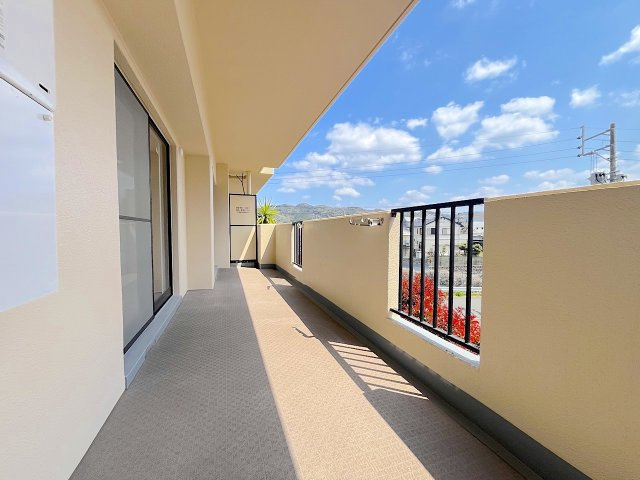 ベルヴィ香椎壱番館のバルコニー