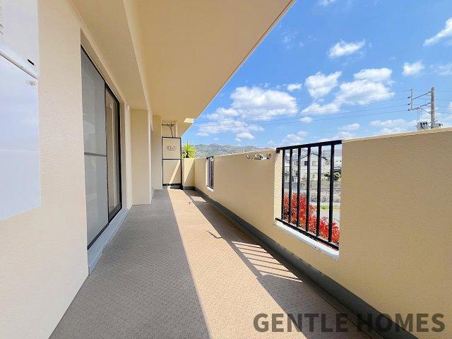 ベルヴィ香椎壱番館のバルコニー