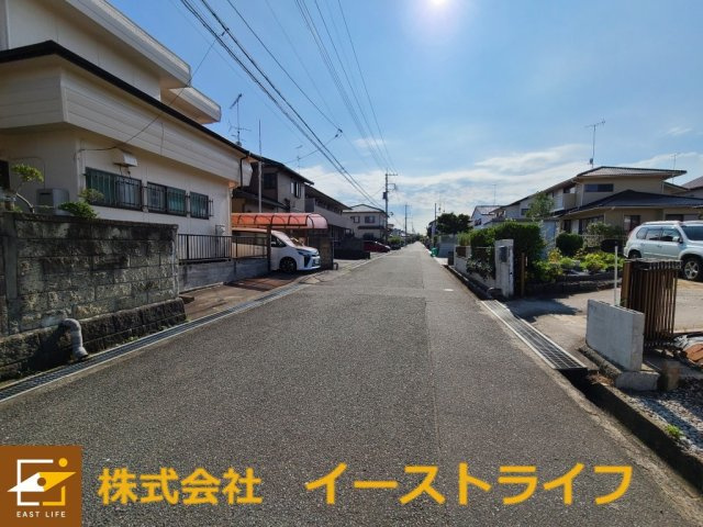 【新築戸建】　いわき市郷ケ丘5期の前面道路含む現地写真|南側6.0ｍ前面道路