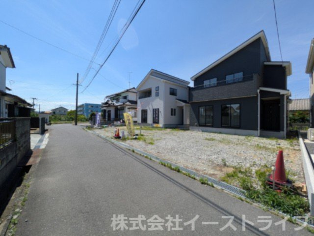 【新築戸建】　いわき市小名浜大原12期　全3棟の前面道路含む現地写真|南側4ｍ私道