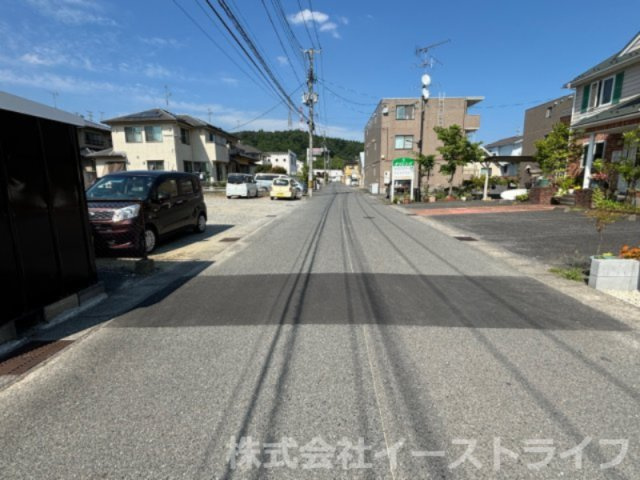 【新築戸建】　いわき市佐糠町東2期の前面道路含む現地写真|北西6.0ｍ前面道路