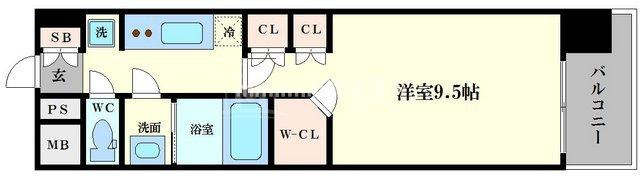 コンフォリア阿波座の間取り