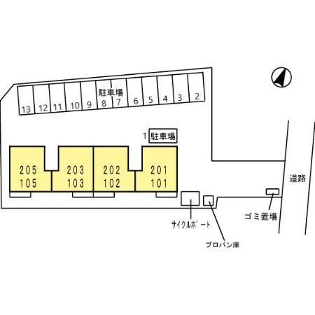 サングレイス の区画図