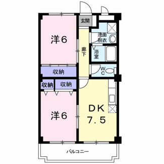 【間取り】 | グリーンハイツイマイ6