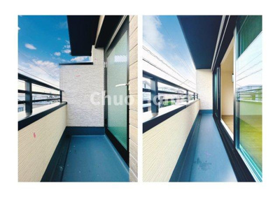 【バルコニー】 | 江戸川区北小岩7丁目新築分譲住宅 | バルコニー×2