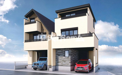 【完成予想図】 | 江戸川区北小岩7丁目新築分譲住宅 | 外観パース