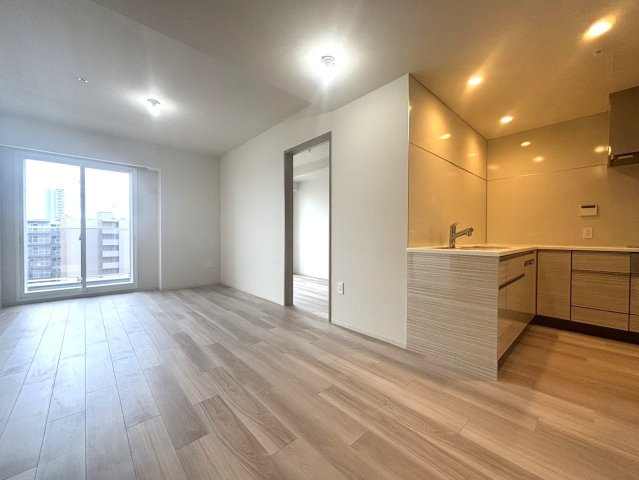 ザ・札幌タワーズ　ウェストタワーの居間・リビング|13階南東向きで陽当たり良好！